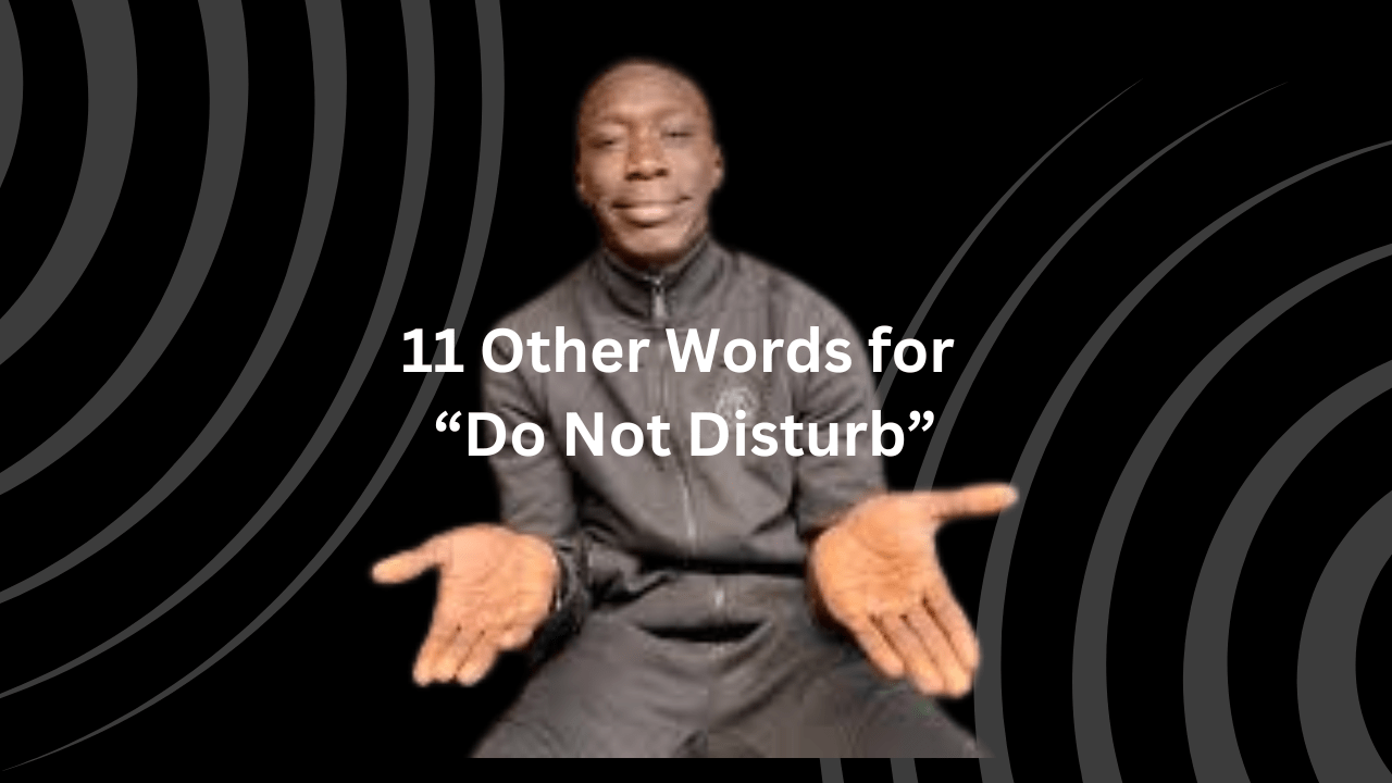 11 Other Words for “Do Not Disturb”