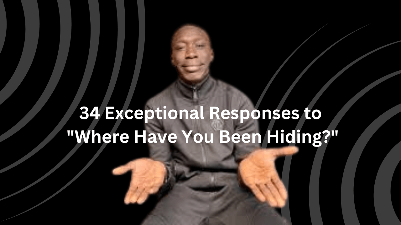 34 Exceptional Responses to "Where Have You Been Hiding?"