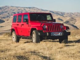 Exploring the Off-Roading Capabilities of a Red Jeep Wrangler